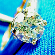 Load image into Gallery viewer, 0.91 carat Earth mined Diamond Deco Engagement Ring Vintage Design Brilliant Solitaire 14k Gold