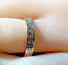 Load image into Gallery viewer, 1.5 carat Earth Mined Diamond Deco Wedding Band Princess cut Anniversary Ring