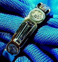 Load image into Gallery viewer, 1 carat Earth mined Diamond Deco Wedding Band Vintage Style Anniversary Ring