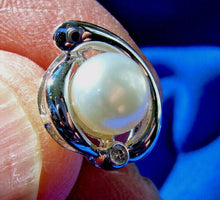 Load image into Gallery viewer, Elegant Pearl Diamond European Earrings Unique Design Deco Syle Button Studs