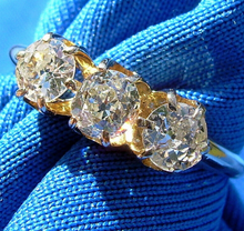 Load image into Gallery viewer, 1 CARAT Earth mined Diamond Deco Wedding Band Victorian Antique Cushion cut Ring