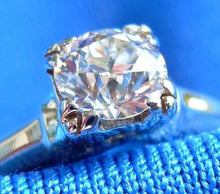 Load image into Gallery viewer, Earth mined European cut Diamond Deco Engagement Ring Vintage Cushion Solitaire