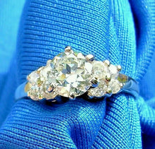 Load image into Gallery viewer, Earth Mined European cut Diamond Deco Engagement Ring Vintage Style Solitaire