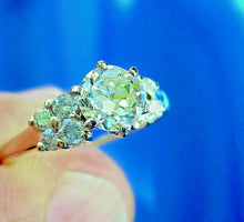 Load image into Gallery viewer, Earth Mined European cut Diamond Deco Engagement Ring Vintage Style Solitaire