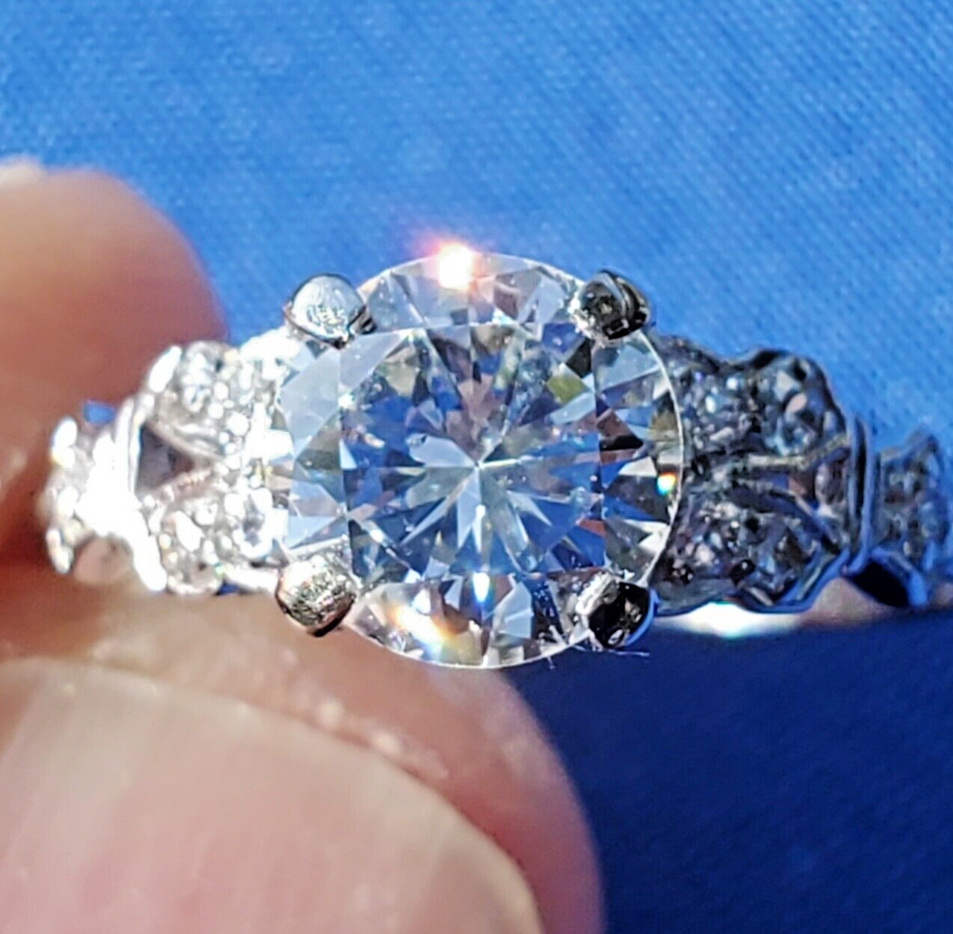 1.18 carat Earth mined Diamond Art Deco Engagement Ring Antique Platinum Solitaire