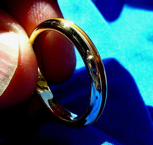 Tiffany & co Wedding Band Designer 18k Gold Ring SIZE 8.5